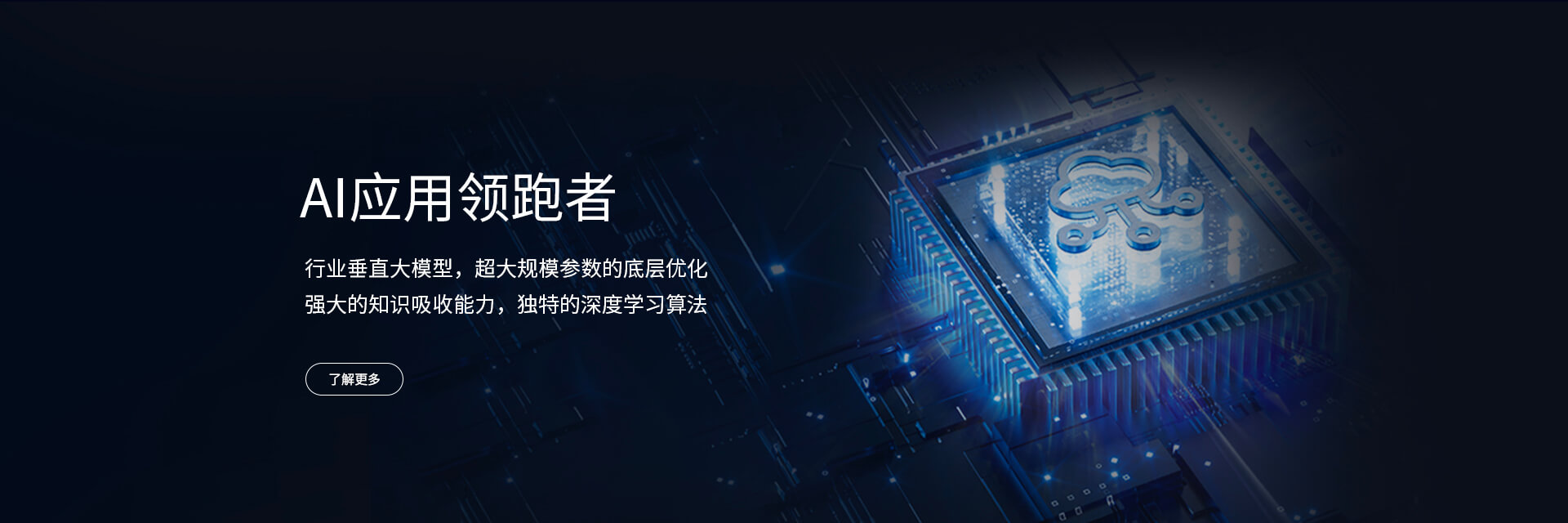 AI 应用领跑者：行业垂直大模型、超大规模参数的底层优化、知识吸收与深度学习算法